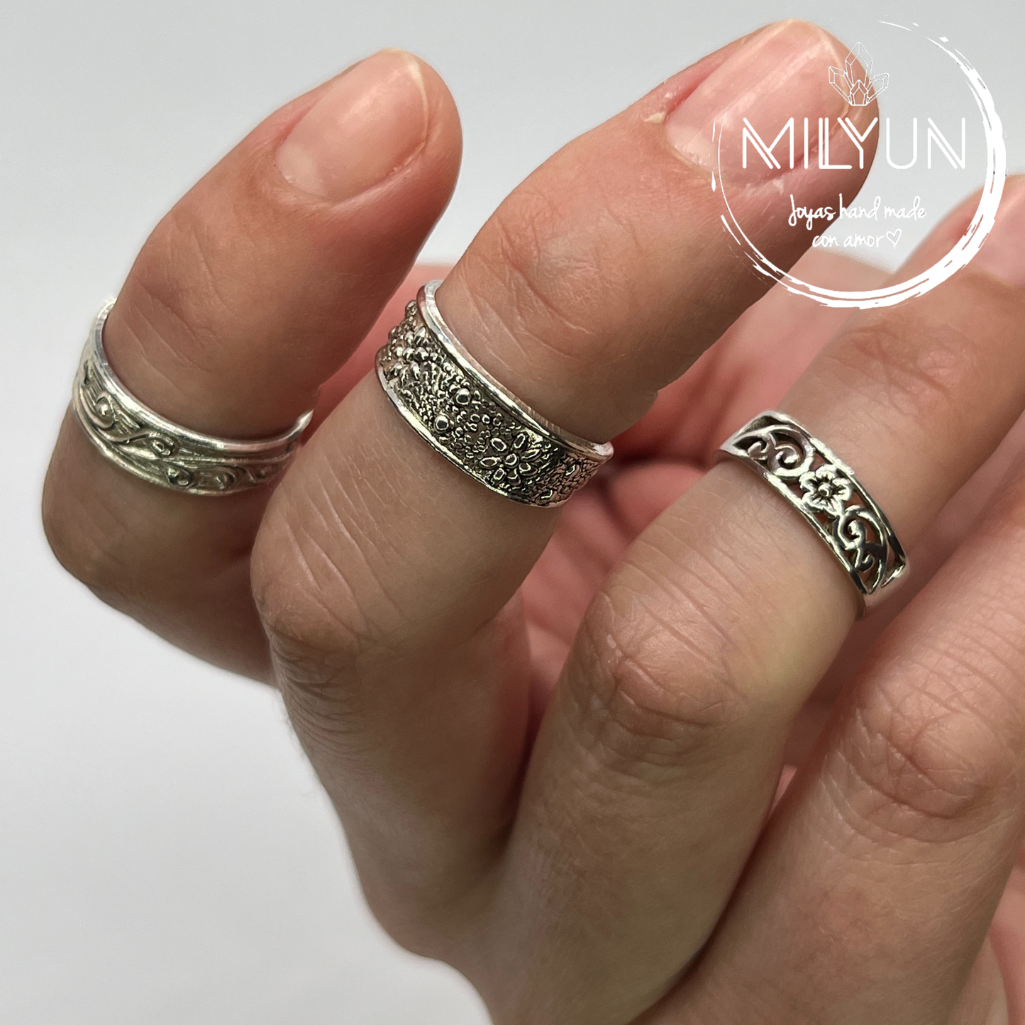 ANILLOS MIDI VARIEDADES PLATA DE 925 VARIEDADES.